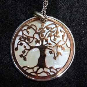 NWT Tree Of Life Sterling Silver Pendant Necklace